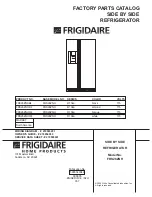 Предварительный просмотр 1 страницы Frigidaire FRS26ZNH Factory Parts Catalog