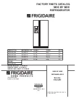 Frigidaire FRS26ZPH Factory Parts Catalog предпросмотр