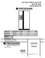 Предварительный просмотр 1 страницы Frigidaire FRS26ZRG Factory Parts Catalog