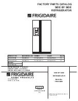 Frigidaire FRS26ZSH Factory Parts Catalog предпросмотр