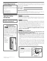 Предварительный просмотр 2 страницы Frigidaire FRS26ZSHW0 User Manual