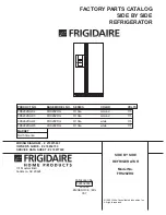 Предварительный просмотр 1 страницы Frigidaire FRS28ZRG Factory Parts Catalog