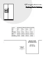 Frigidaire FRS3HR35K Parts Catalog предпросмотр