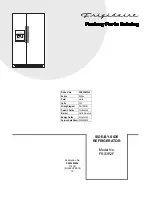 Frigidaire FRS3R2F Parts Catalog предпросмотр