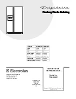 Предварительный просмотр 1 страницы Frigidaire FRS6B5E Factory Parts Catalog