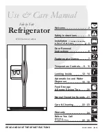 Предварительный просмотр 1 страницы Frigidaire FRS6L7E Use And Care Manual