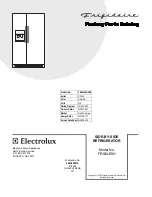 Предварительный просмотр 1 страницы Frigidaire FRS6LE5H Parts Catalog