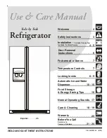 Frigidaire FRS6LR5E Use And Care Manual предпросмотр