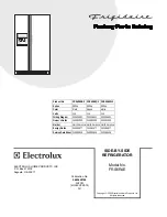 Frigidaire FRS6R4E Factory Parts Catalog предпросмотр