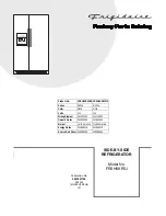 Frigidaire FRSH6KR5J Parts Catalog предпросмотр