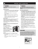 Preview for 3 page of Frigidaire FRSHT5EFW4 Use And Care Manual