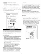 Preview for 3 page of Frigidaire FRT124FWK0 Use & Care Manual