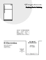 Frigidaire FRT12B2D Factory Parts Catalog предпросмотр