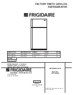 Предварительный просмотр 1 страницы Frigidaire FRT13GRH Factory Parts Catalog