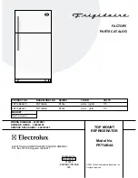 Предварительный просмотр 1 страницы Frigidaire FRT14B4A Factory Parts Catalog