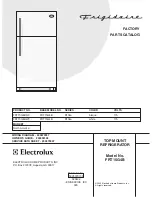 Frigidaire FRT15G4B Factory Parts Catalog предпросмотр