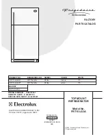 Frigidaire FRT15LG3A Factory Parts Catalog предпросмотр