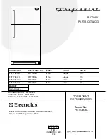 Frigidaire FRT17B3A Factory Parts Catalog предпросмотр