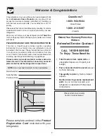 Предварительный просмотр 2 страницы Frigidaire FRT17G4JW User Manual