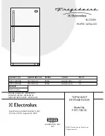 Предварительный просмотр 1 страницы Frigidaire FRT17G5CS Factory Parts Catalog