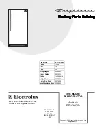 Frigidaire FRT17HG4D Factory Parts Catalog предпросмотр