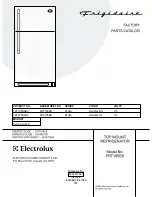 Предварительный просмотр 1 страницы Frigidaire FRT185BS Factory Parts Catalog