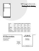 Предварительный просмотр 1 страницы Frigidaire FRT18B5JB4 Parts Catalog