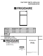 Frigidaire FRT18BNH Factory Parts Catalog предпросмотр