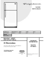 Предварительный просмотр 1 страницы Frigidaire FRT18C4A Factory Parts Catalog