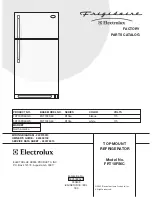 Предварительный просмотр 1 страницы Frigidaire FRT18FS6C Factory Parts Catalog