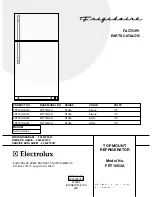 Frigidaire FRT18G3A Factory Parts Catalog предпросмотр