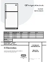 Предварительный просмотр 1 страницы Frigidaire FRT18HP5A Factory Parts Catalog