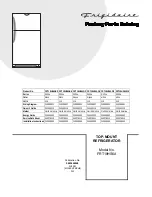 Frigidaire FRT18HS6A Factory Parts Catalog предпросмотр