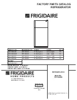 Предварительный просмотр 1 страницы Frigidaire FRT18IDRH Factory Parts Catalog