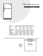 Frigidaire FRT18IL6J Parts Catalog предпросмотр