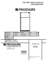 Предварительный просмотр 1 страницы Frigidaire FRT18INLH Factory Parts Catalog