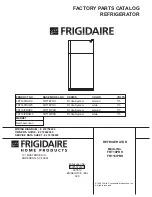 Предварительный просмотр 1 страницы Frigidaire FRT18IPRH Factory Parts Catalog