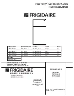 Предварительный просмотр 1 страницы Frigidaire FRT18IQGH Factory Parts Catalog