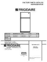 Предварительный просмотр 1 страницы Frigidaire FRT18ISGH Factory Parts Catalog