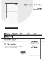 Предварительный просмотр 1 страницы Frigidaire FRT18KD3A Factory Parts Catalog