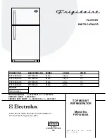 Предварительный просмотр 1 страницы Frigidaire FRT18KS5A Factory Parts Catalog