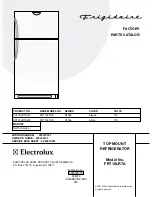 Предварительный просмотр 1 страницы Frigidaire FRT18LR7A Factory Parts Catalog