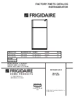 Предварительный просмотр 1 страницы Frigidaire FRT18LRH Factory Parts Catalog