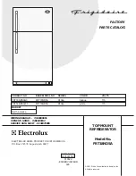 Предварительный просмотр 1 страницы Frigidaire FRT18ND5A Factory Parts Catalog