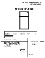 Frigidaire FRT18NNH Factory Parts Catalog предпросмотр