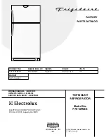 Предварительный просмотр 1 страницы Frigidaire FRT18P6BS Factory Parts Catalog