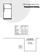 Frigidaire FRT18P6C Factory Parts Catalog предпросмотр