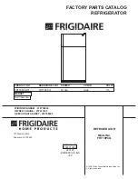 Предварительный просмотр 1 страницы Frigidaire FRT18PCG Factory Parts Catalog