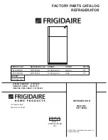 Предварительный просмотр 1 страницы Frigidaire FRT18PRG Factory Parts Catalog