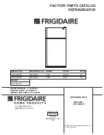 Предварительный просмотр 1 страницы Frigidaire FRT18PRH Factory Parts Catalog